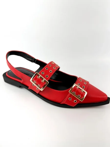 Sapato Slingback Naty Vermelho