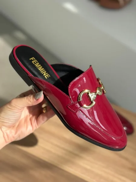 Mule Nadine Cherry Red