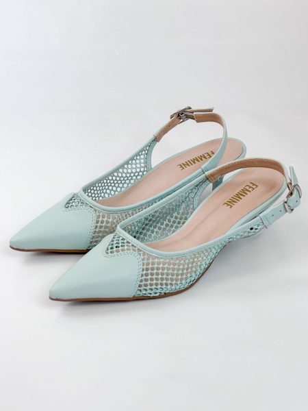 Scarpin Slingback Mindy Tela Spray Tiffany
