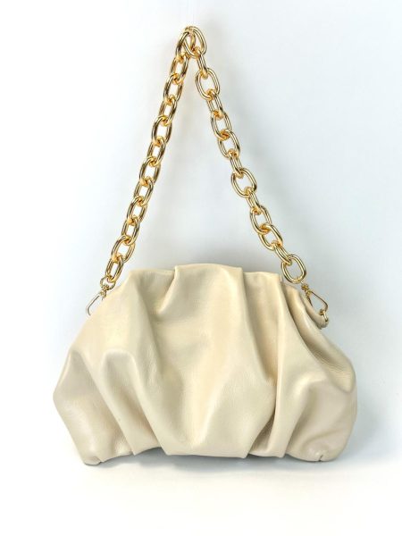 Suzi - Bolsa Couro Feminina Ombro Off White