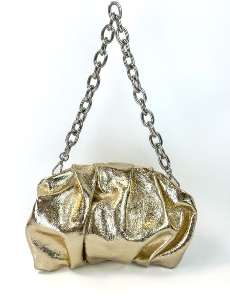 Suzi - Bolsa Couro Feminina Ombro Dourada