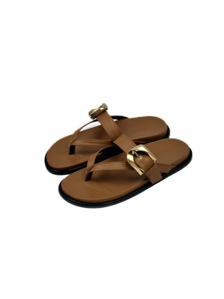 Birken Sancho Caramelo Fivela Dourada