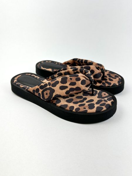 Livia - Chinelo Paisley Acolchoado Onça