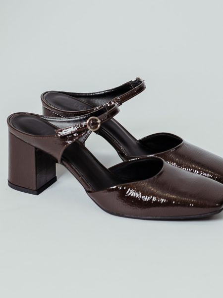 Marisa - Mule Feminino Salto Bloco Marrom