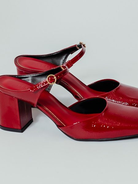 Marisa - Mule Feminino Salto Bloco Bordô