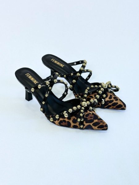 Jessi - Mule Kitten Heels Onça