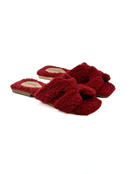 H - Rasteira Tedy Feminina Pelos Malbec