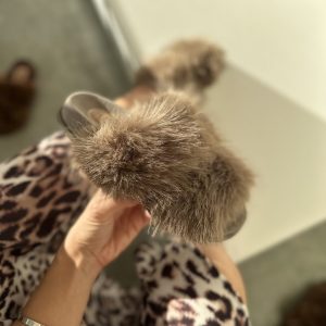 Vivi - Flatform Feminina Pelo Cinza