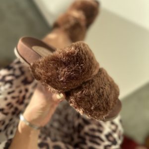 Vivi - Flatform Feminina Pelo Marrom