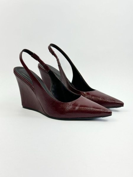 Nina - Scarpin Verniz Burgundy