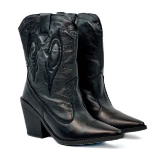 Arizona - Bota Feminina Country com Bordado Arizona Preta