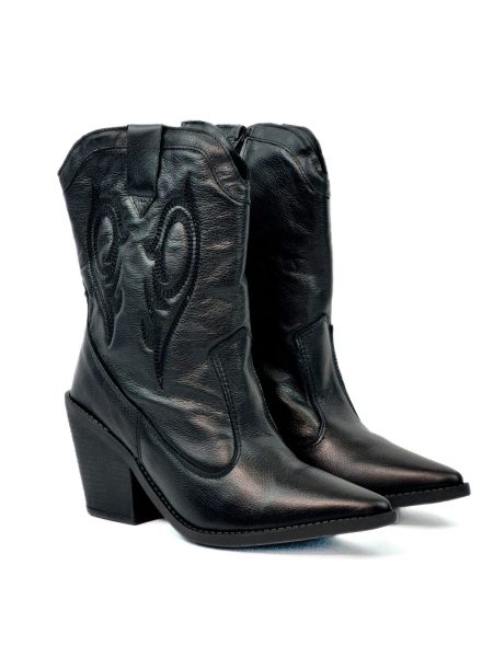 Arizona - Bota Feminina Country com Bordado Arizona Preta
