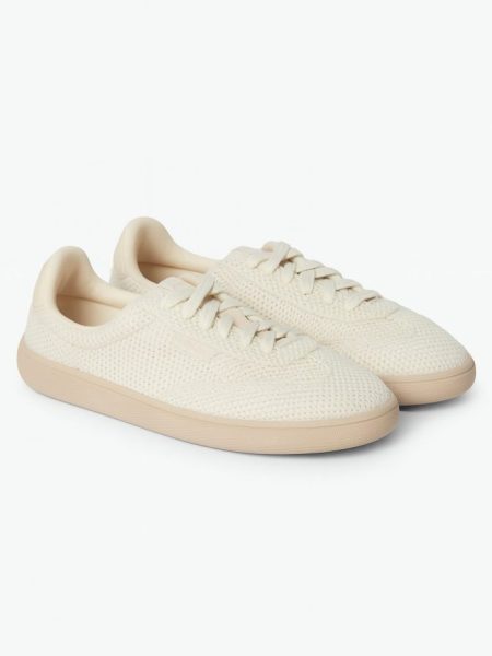 Zuchi - Tênis Casual Cabedal Tricô Off