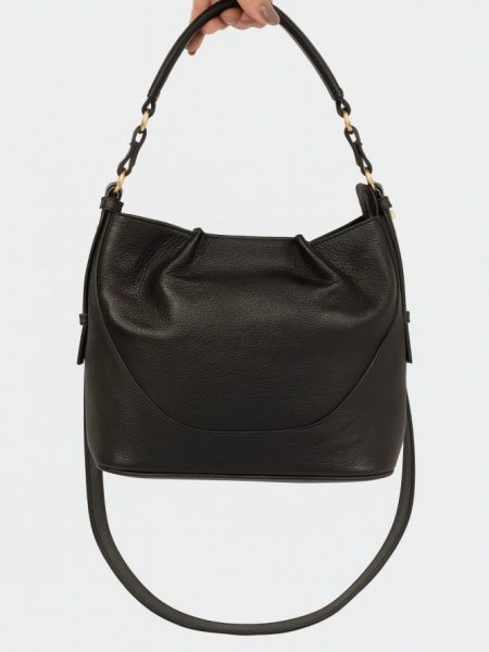 Kelly - Bag Saco Couro Preta
