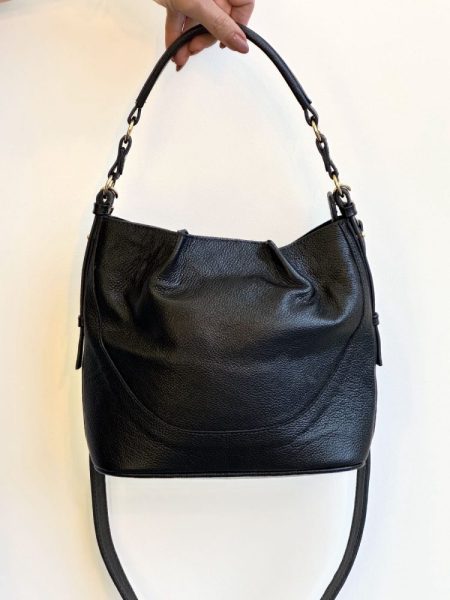 Kelly - Bag Saco Couro Preta