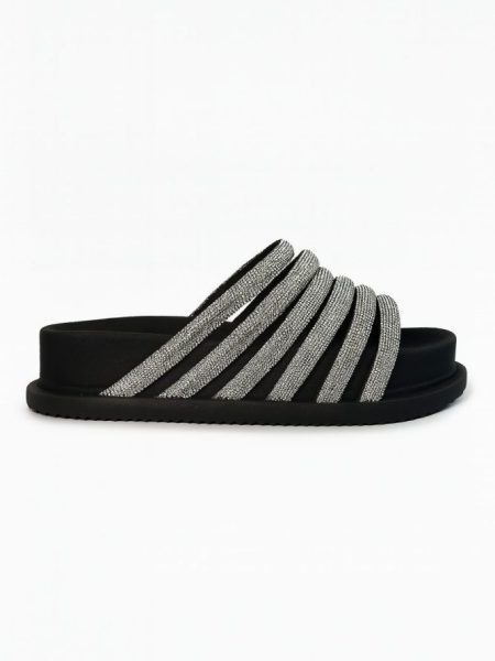 Flatform Birken Feminina Tiras Brilho Arraial