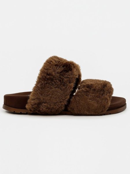 Vivi - Flatform Feminina Pelo Marrom