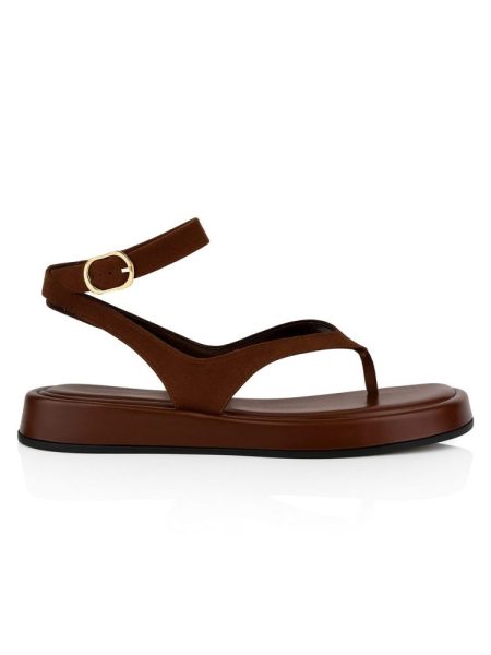 Sandália Flat Feminina com Tiras e Fivela Silvia