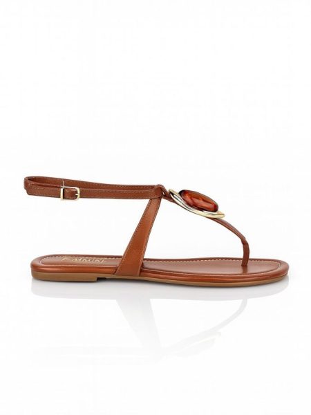 Sandália Flat Feminina Exclusiva com Aplicação Adele