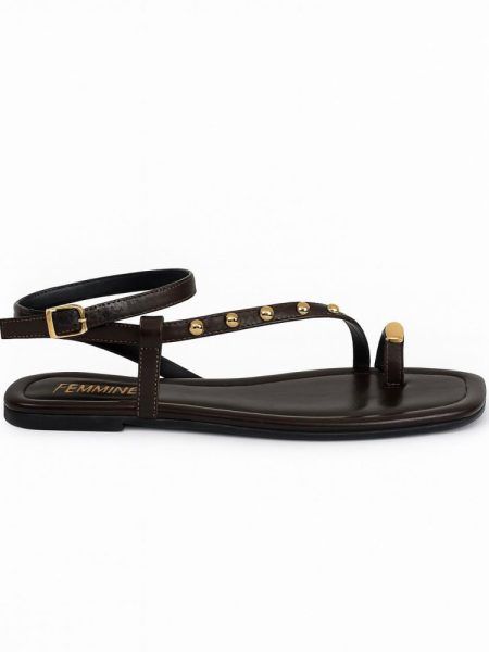 Sandália Rasteira Minimalista Metais Luci