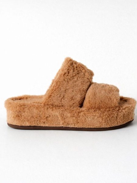 Chinelo Flatform Feminino Pelo Flow Nude