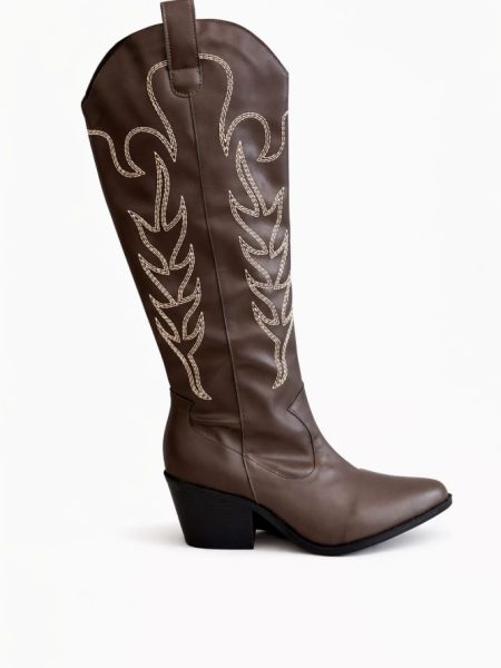 Bota Feminina Texana Cano Longo Bethany Marrom