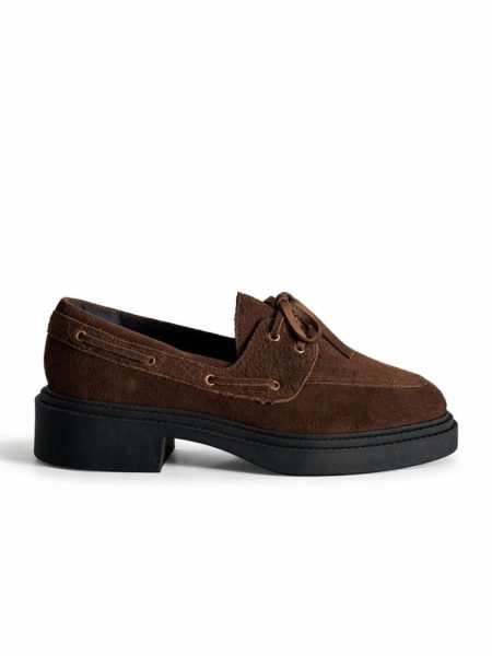 Mocassim Couro Camurça Original Marrom Hilary