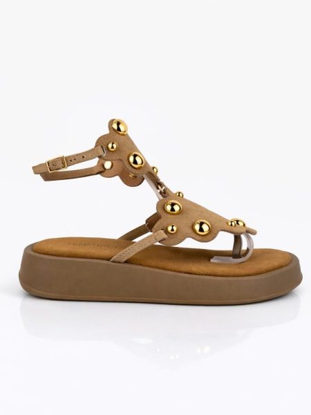 Sandália Flatform Couro Original Lily
