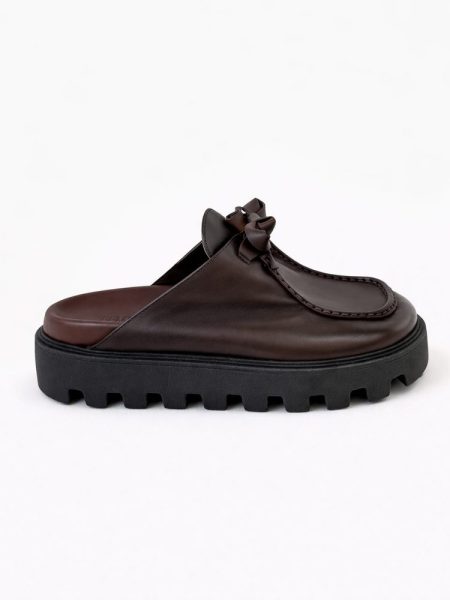 Clog Feminino Couro Original Ella Marrom