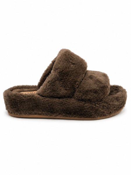Chinelo Flatform Feminino Pelo Flow Marrom