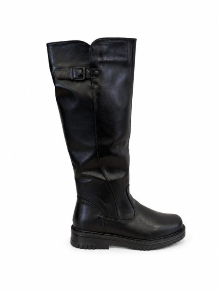 Bota Cano Longo Feminina Edna Preta