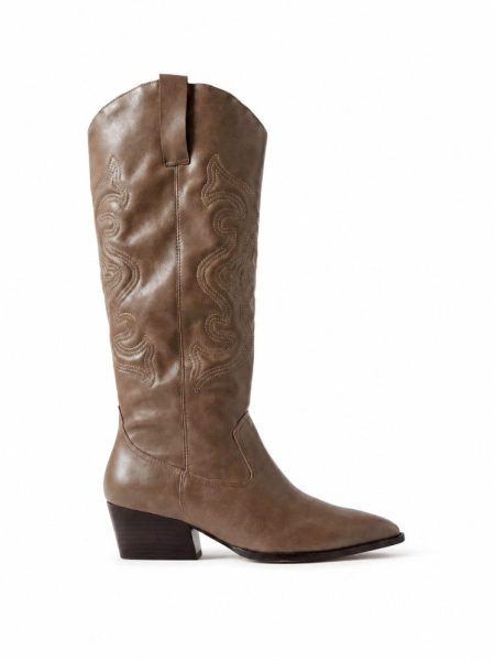 Bota Texana Cano Longo Joelyn Taupe