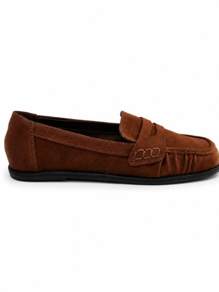 Loafer Camurça Lauren Marrom