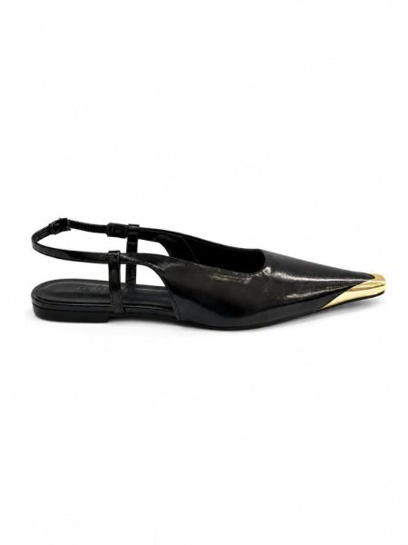 Sapatilha Slingback Ponta Fina Lauren Preta