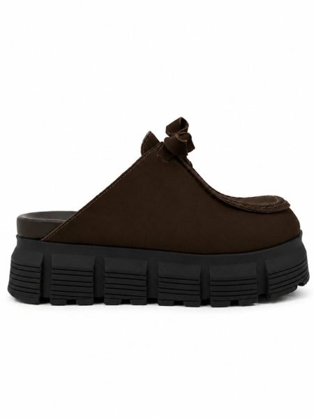 Clog Flatform Couro Nobuck Original Bella