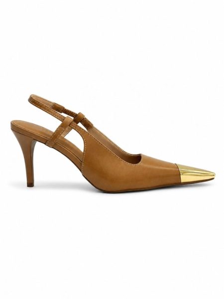 Slingback Feminino Salto Kitten Heels Lauren Bistrô