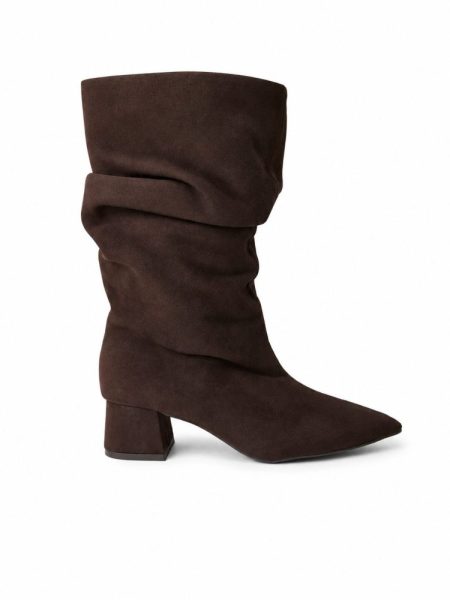 BOTA FEMININA CANO MÉDIO SLOUCH SILVIA MARROM