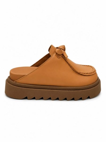 Clog Feminino Couro Original Ella Caramelo
