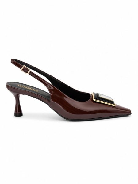 SLINGBACK KITEN HEELS KARDASHIAN marrom