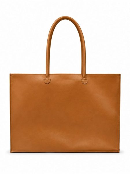 Bolsa Max Ella Couro Legítimo Caramelo