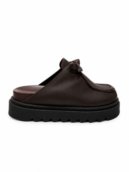 Clog Feminino Couro Original Ella Marrom
