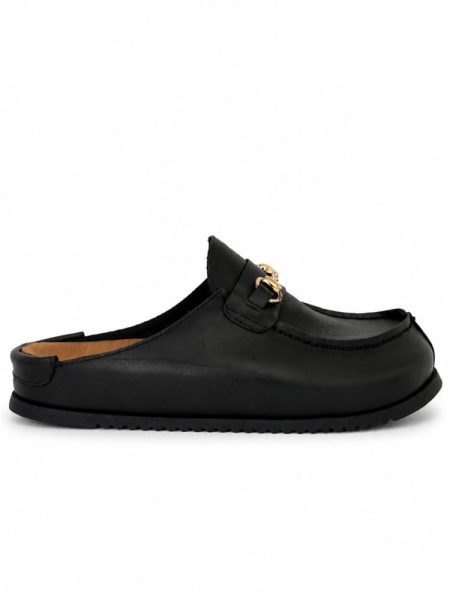 Clog Feminino Couro Original GUci MARROM ESCURO