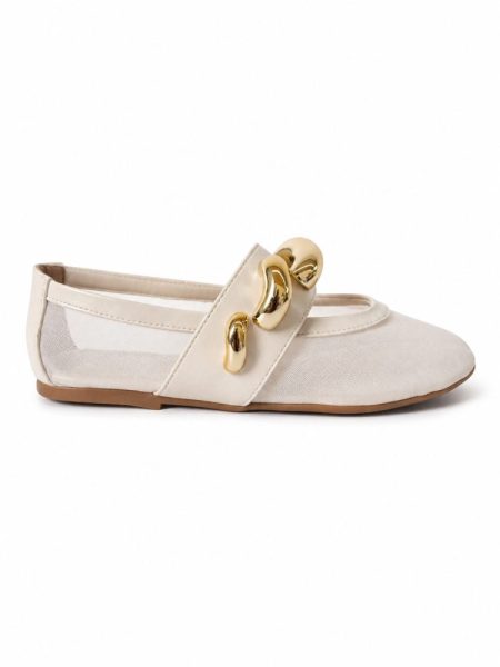SAPATILHA TELA AYALA METAIS OFF WHITE